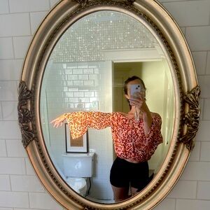 Off the shoulder, bell sleeve blouse